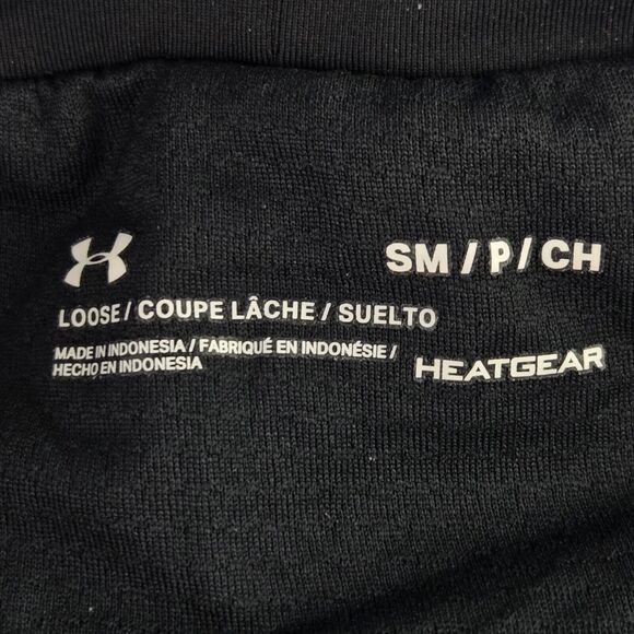 Under Armour Heatgear 1350196 Womens‎ Small Black Pink Loose 3.5" Running Shorts - Picture 3 of 5